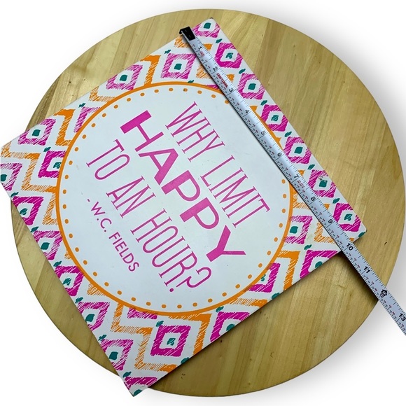 “Why Limit Happy To An Hour?” Happy Hour Sign Bar Topper Kitchen Decor BBQ Party - Picture 5 of 5